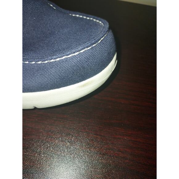 Skechers Women's Boat Shoes 9.5 On the Go Walk Flex Embark Goga Mat Lace Up Navy - Picture 13 of 14